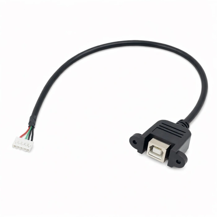 Panel Tipi USB-B Erkek - MX 1.25 5-Pin Dişi Anakart Kablosu