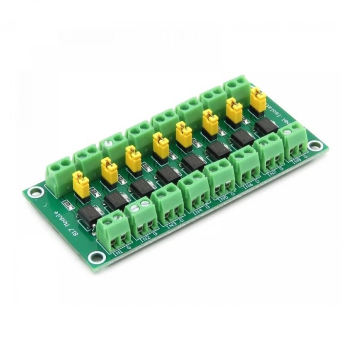 PC817 8 Kanal Optokuplör İzolasyon Modülü