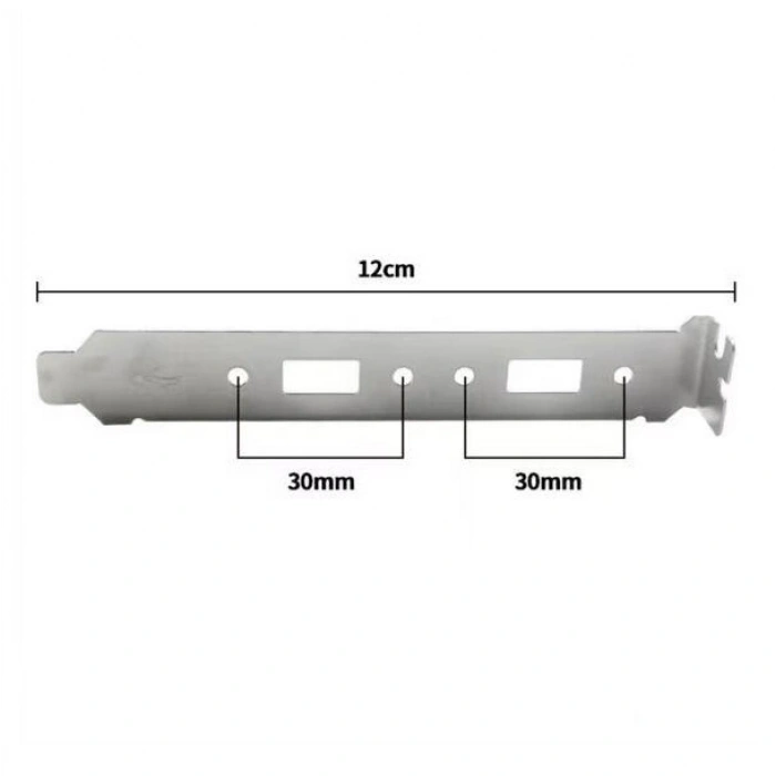 PCI Arka Panel Braketi - 2X Tekli USB Uyumlu
