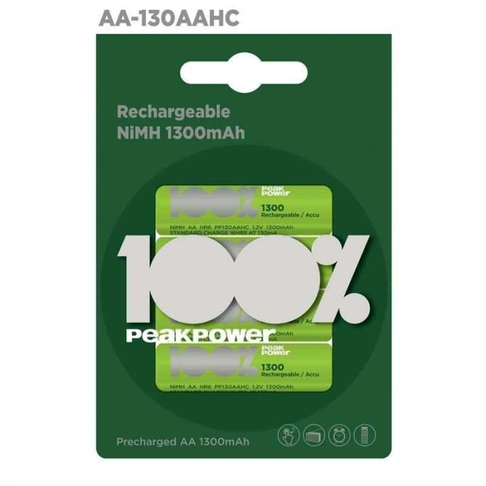 PeakPower 1300mAh 4lü AA Şarj Edilebilir Pil