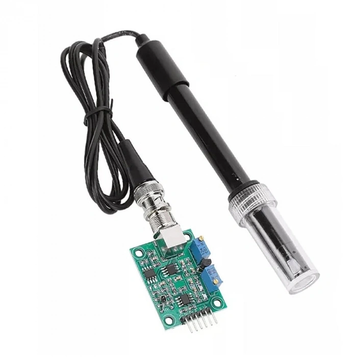 PH0-14 PH Değeri Algılama Sensörü Modülü + PH Elektrot Probu