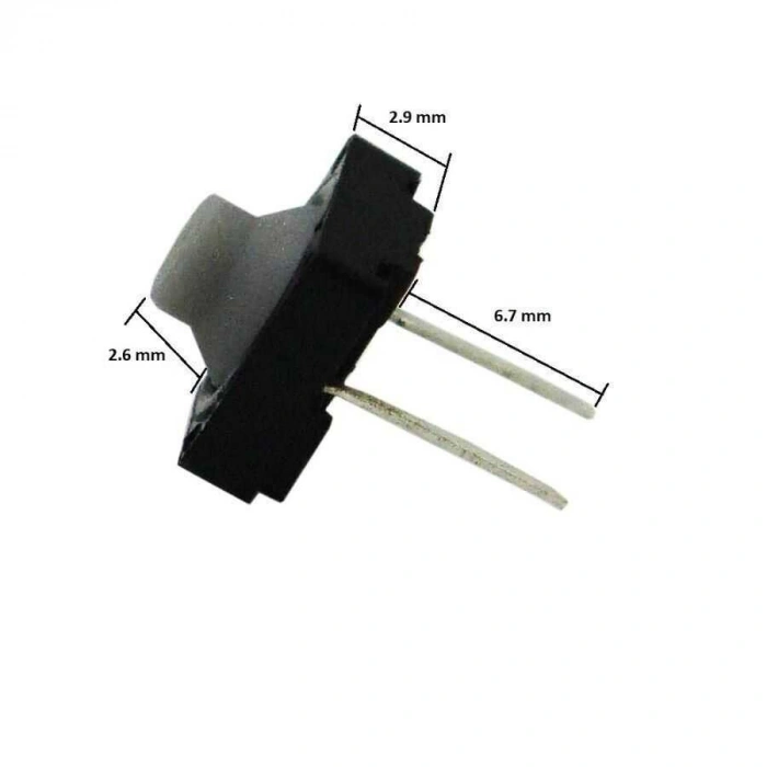 Plastik Başlı Buton 8x8x2 - 2 Pinli