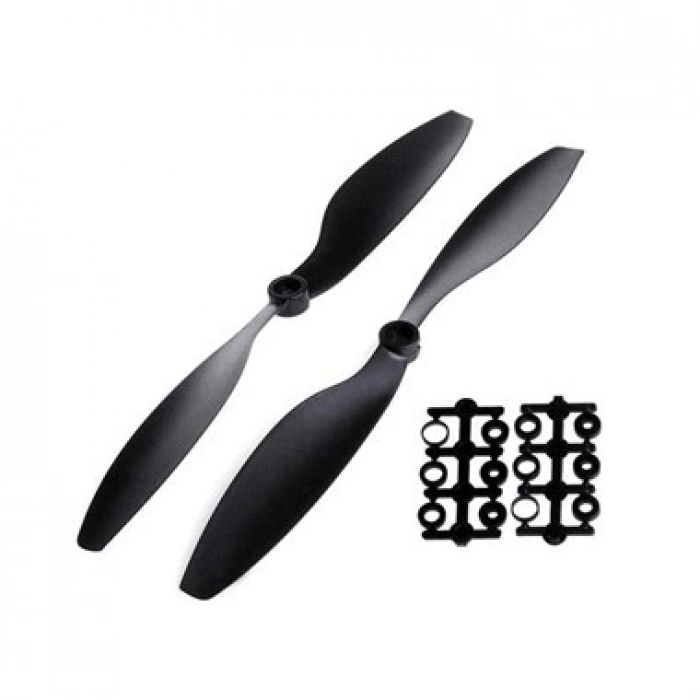 Plastik Pervane Seti - Siyah - 25.4cm