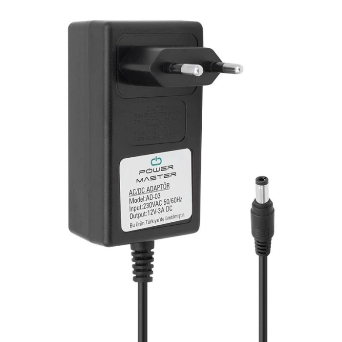 Powermaster 12V 3A Adaptör