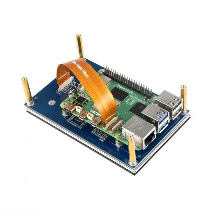 Raspberry Pi 5 İnç Kapasitif Dokunmatik Ekran - DSI Interface 800x480