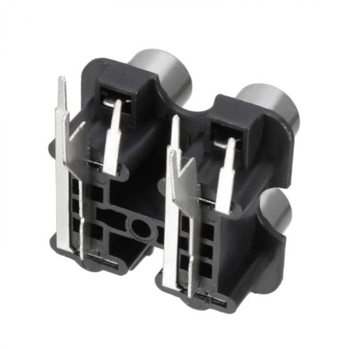RC14 3.5mm İkili Stereo RCA Jack Dişi - PCB Tip