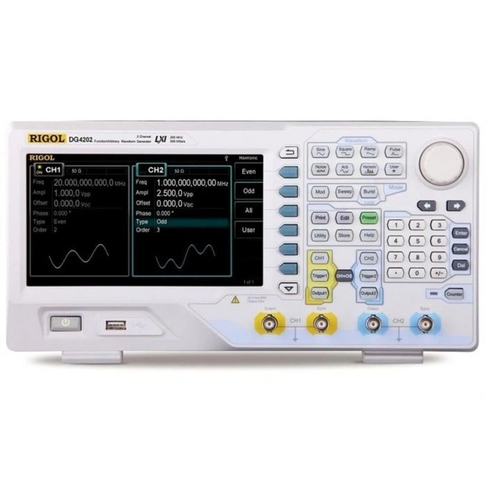 Rigol DG4202 200MHz 14Bit 2 Kanallı Fonksiyon Keyfi Sinyal Jeneratörü