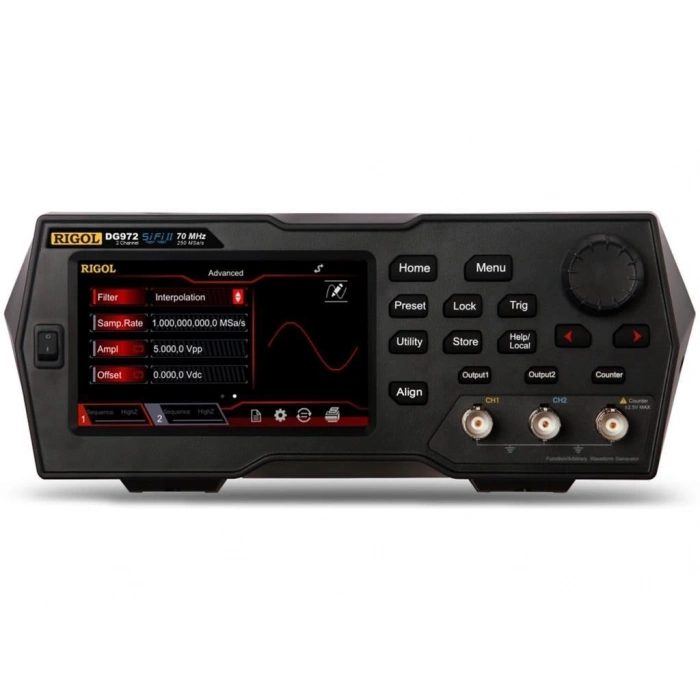 Rigol DG972 70MHz 16Bit 2 Kanallı Fonksiyon Keyfi Sinyal Jeneratörü