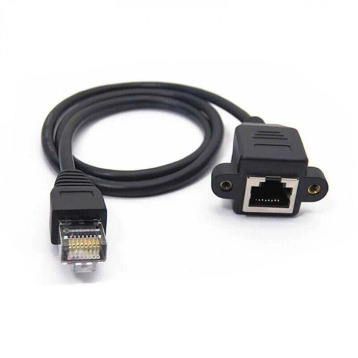RJ45 1m Panel Tipi Ethernet Uzatma Kablosu