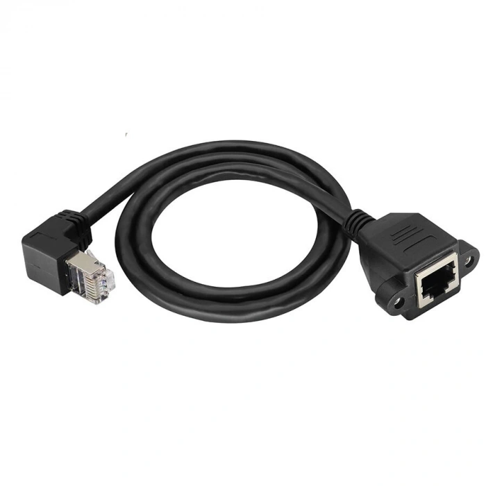 RJ45 Aşağı Açılı Panel Tipi Ethernet Uzatma Kablosu - 50cm