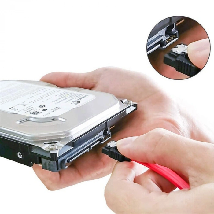 SATA 3 III 6Gbps HDD SSD Hard Disk Hard Drive Kablosu - Kırmızı