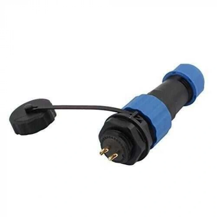 SD16 2 Pin 16mm Su Geçirmez Konnektör Takımı - Panel Tipi
