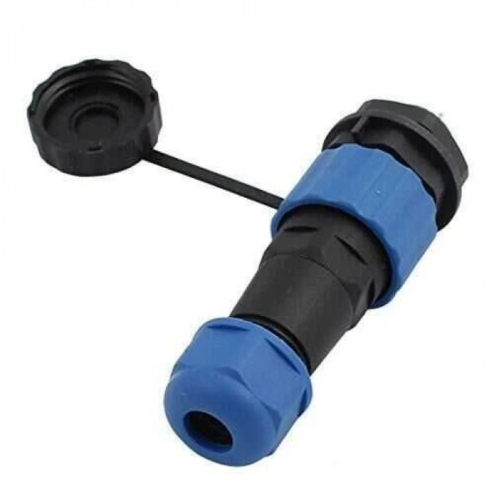 SD16 2 Pin 16mm Su Geçirmez Konnektör Takımı - Panel Tipi
