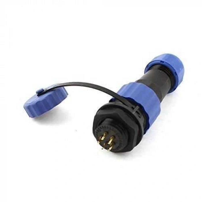 SD16 5 Pin 16mm Su Geçirmez Konnektör Takımı - Panel Tipi