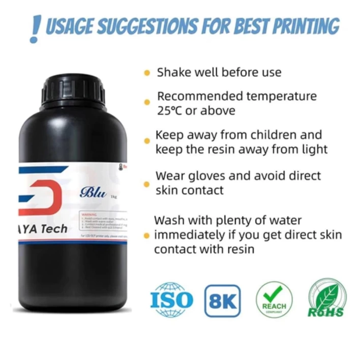 Siraya Tech Blu Uv Reçine -Obsidyen Siyah 1 Kg