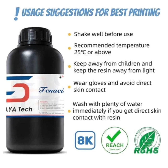 Siraya Tech Tenacious Uv Reçine - Obsidyen Siyah 1 Kg