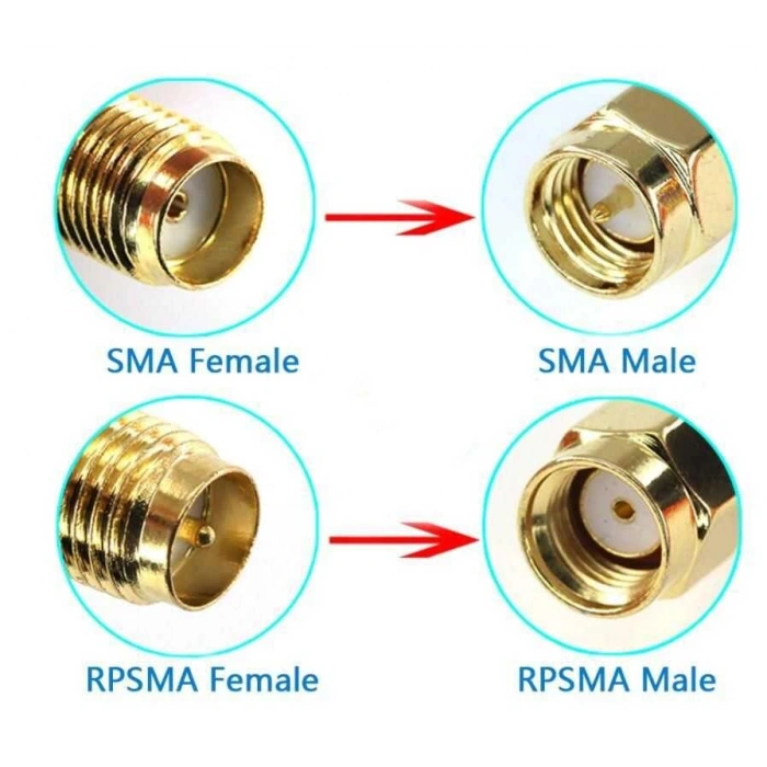SMA Erkek - SMA Dişi Konnektör