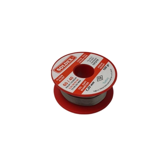 Soldex 100g 1,2mm Lehim Teli (%60 Kalay / %40 Kurşun)