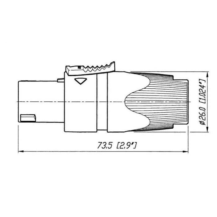 SpeakON Konnektör NL4FX Erkek - 4 Pin