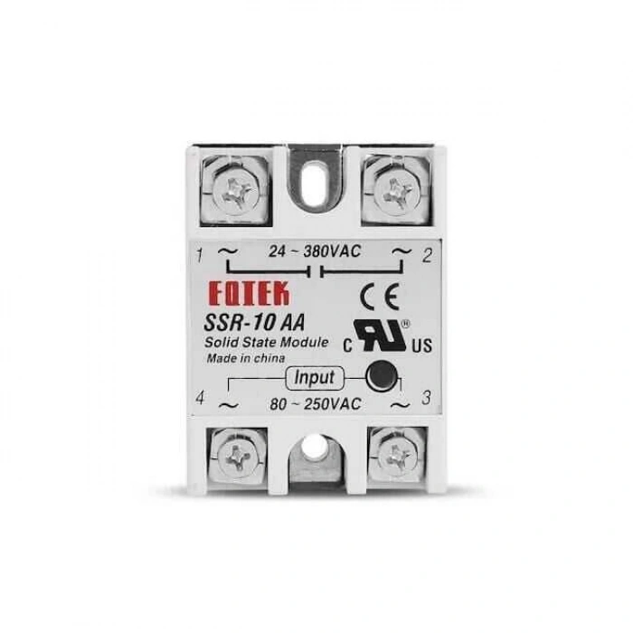 SSR-10AA Solid State Röle 10A - 80-250VAC Giriş 24-380VAC Çıkış