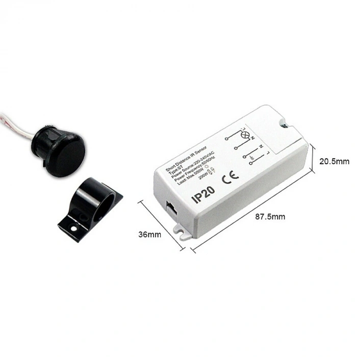 ST123 AC 220V Tek Kapı Dolap Aydınlatma Sensörü