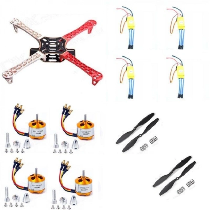 Süper Multikopter Seti - Kendin Yap Drone Kiti (Multicopter) (Videolu)