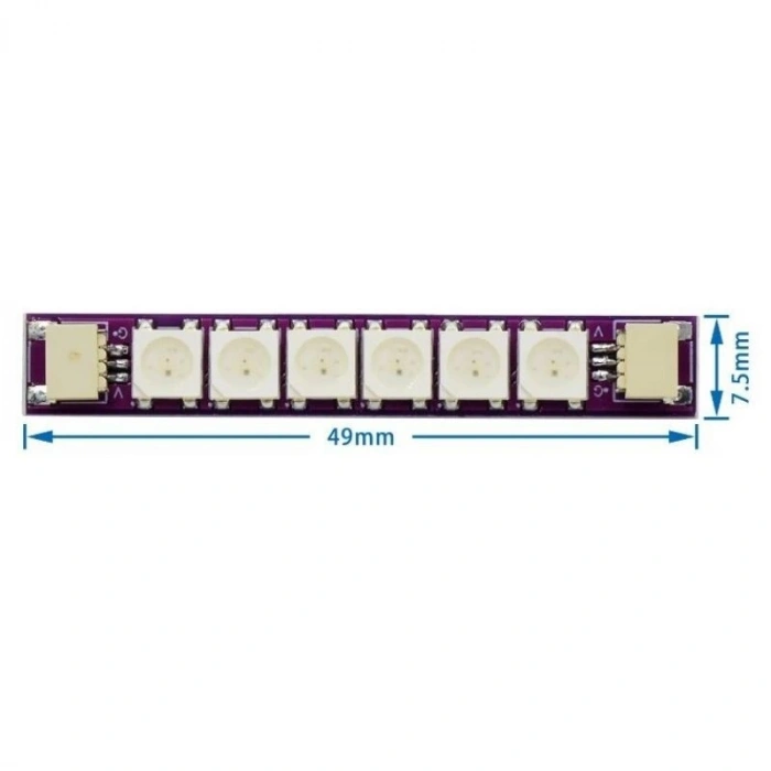 SW601 5050 6 lı RGB Led Modülü - 4 Adet
