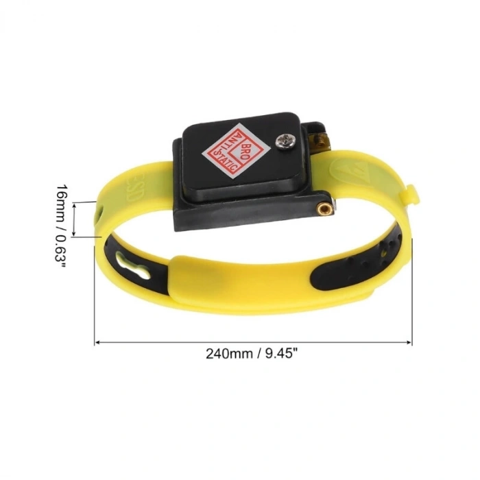 TA-001 Kablosuz Silikon Antistatik Bileklik - Sarı