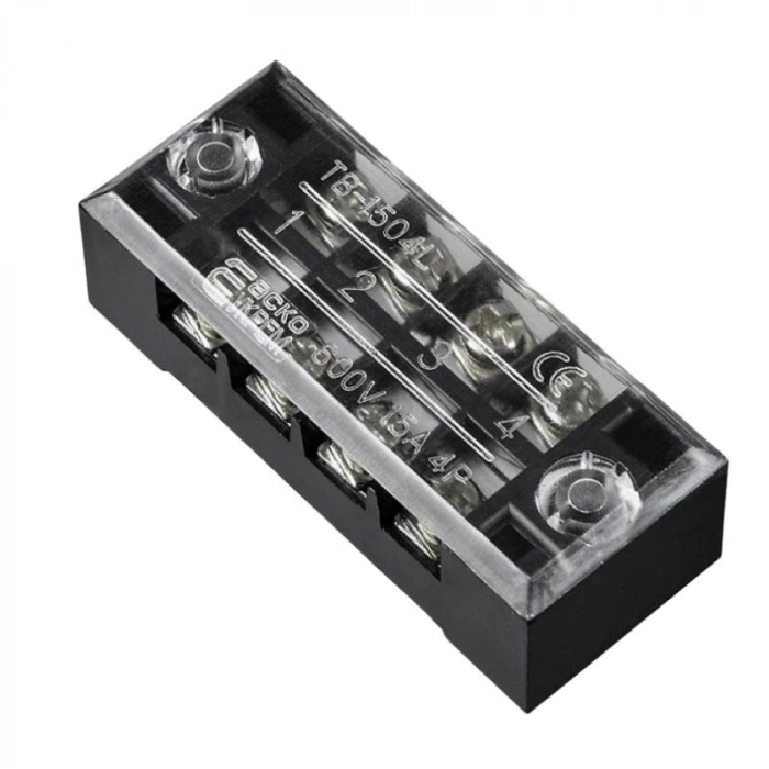 TB-1504 4P Çift Sıra Terminal Blok - 600V 15A
