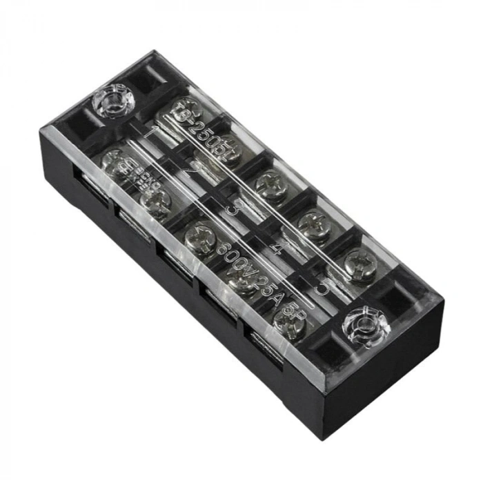 TB-2505 5P Çift Sıra Terminal Blok - 600V 25A