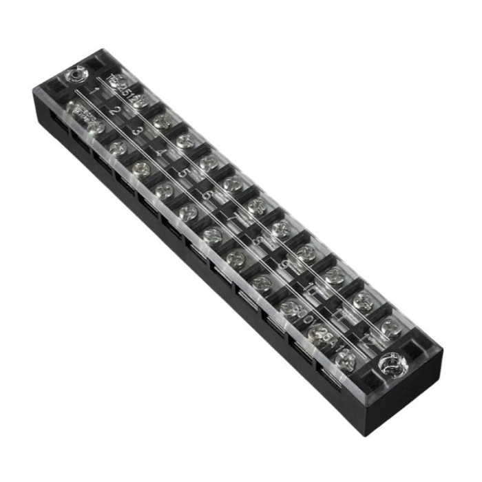 TB-2512 12P Çift Sıra Terminal Blok - 600V 25A