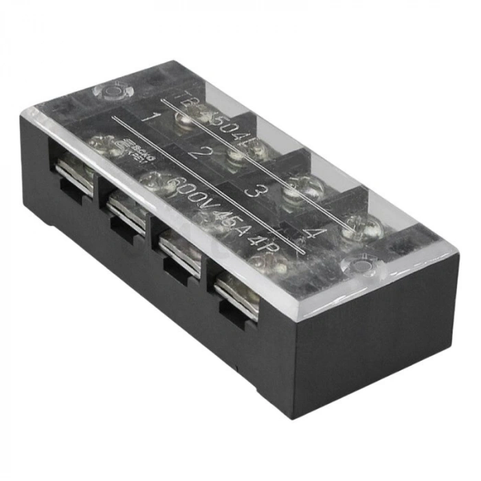 TB-4504 4P Çift Sıra Terminal Blok - 600V 45A