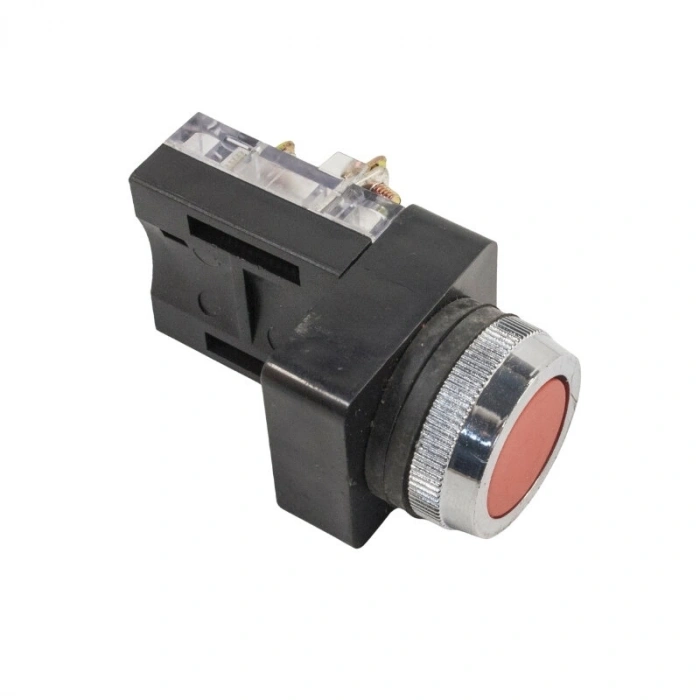 TBF-25 1NO+1NC Yaylı Push Buton - Kırmızı