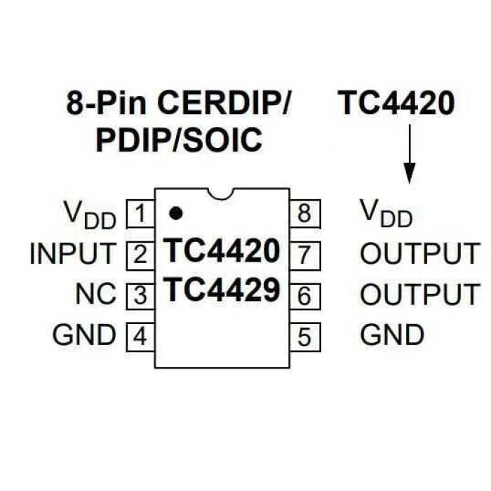 TC4420 SOIC-8 Mosfet Sürücü Entegresi
