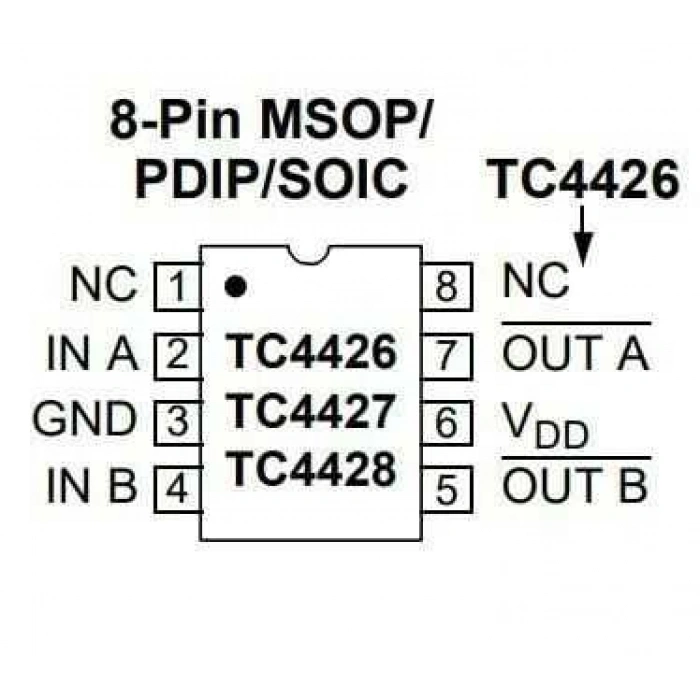 TC4426 SOIC-8 Mosfet Sürücü Entegresi