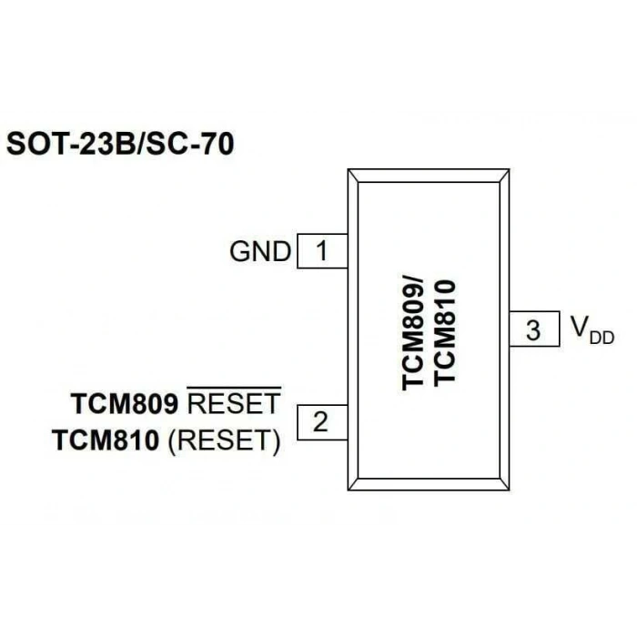 TCM809RENB713 SOT23-3 SMD Entegre