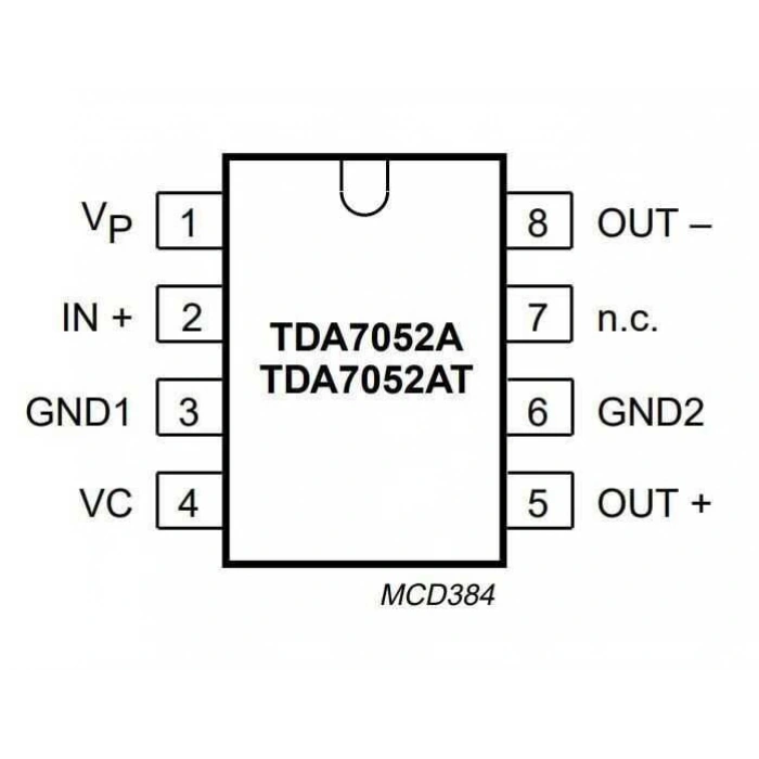 TDA7052A DIP-8 Amplifikatör Entegresi