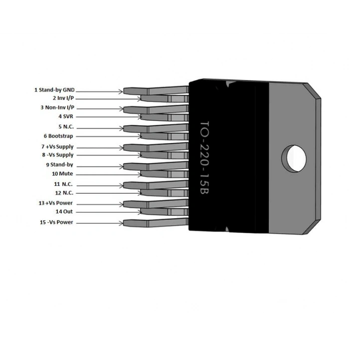 TDA7294 Entegre Multiwatt-15