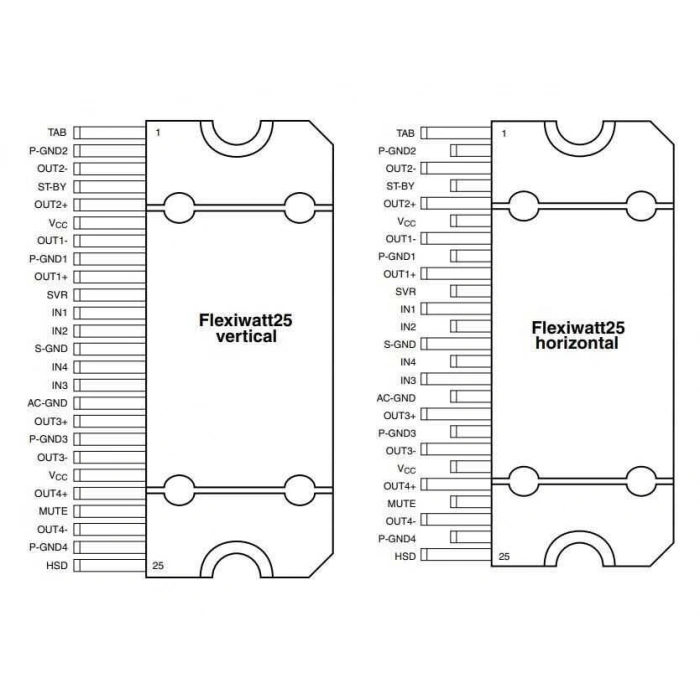 TDA7560 Flexiwatt-25 Amplifikatör Ses Entegresi