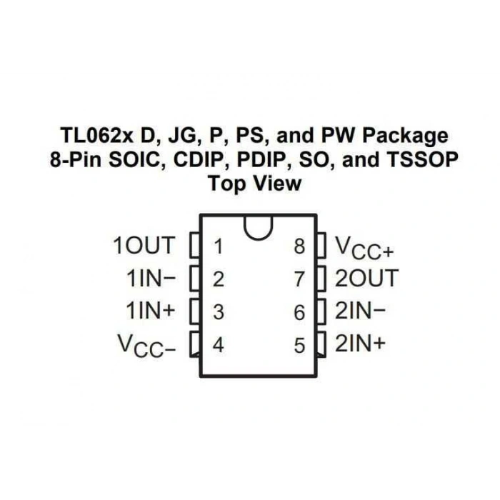 TL062CP DIP8 Entegre