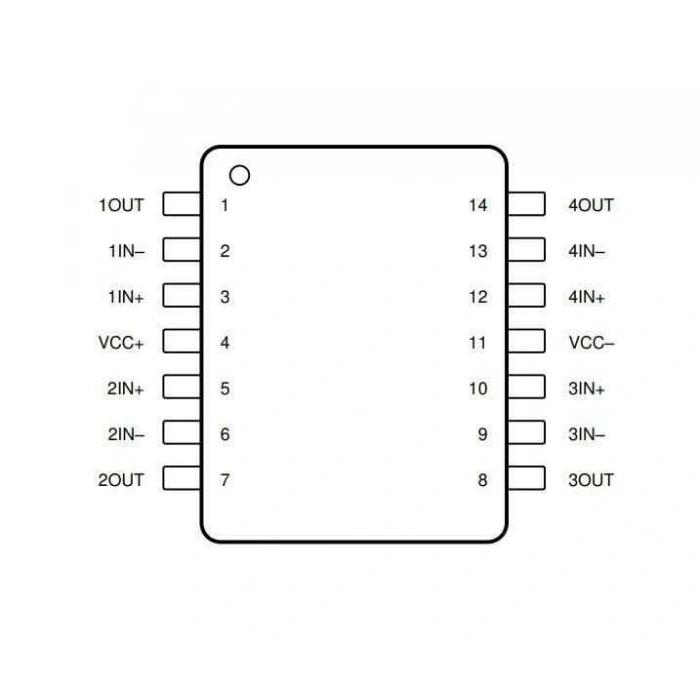 TL074 SMD SOIC-14 Entegre