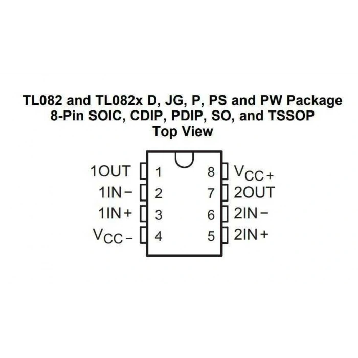 TL082 SMD SO8 Entegre