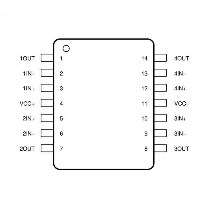 TL084 SMD SOIC-14 Entegre