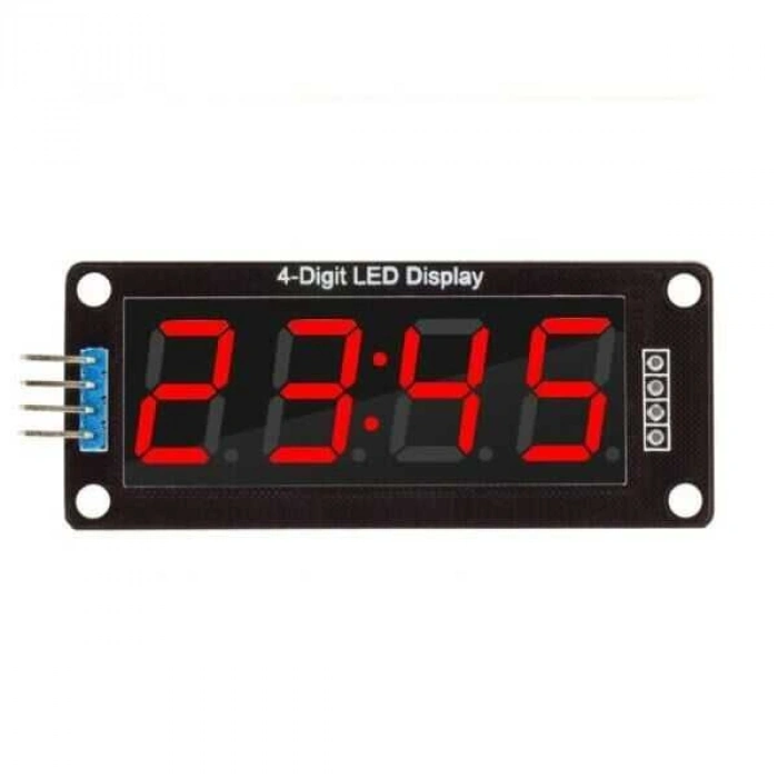 TM1637 4 Digit Led Display Saat Modülü - Kırmızı