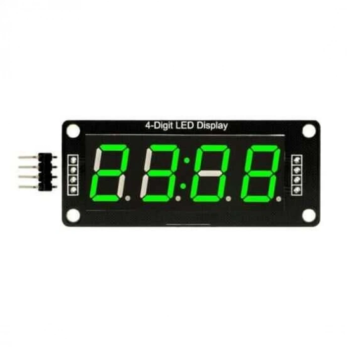 TM1637 4 Digit Led Display Saat Modülü - Yeşil