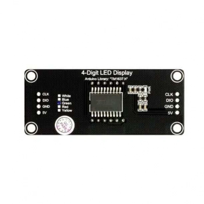 TM1637 4 Digit Led Display Saat Modülü - Yeşil