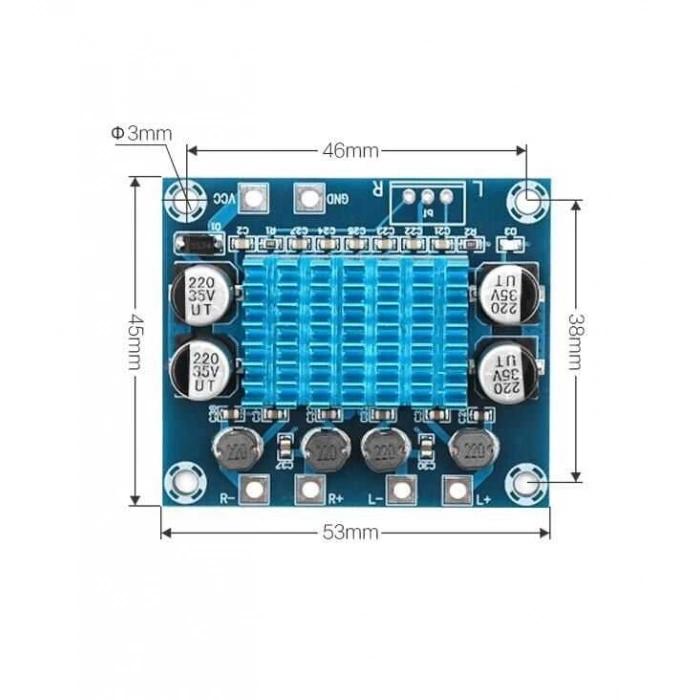 TPA3110 2x15W Stereo Çift Kanal Amfi Devresi XH-A232