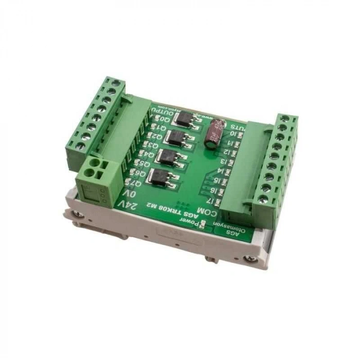 TRK-08 5A 8 Kanal DC Röle Modülü - Ray Montajlı