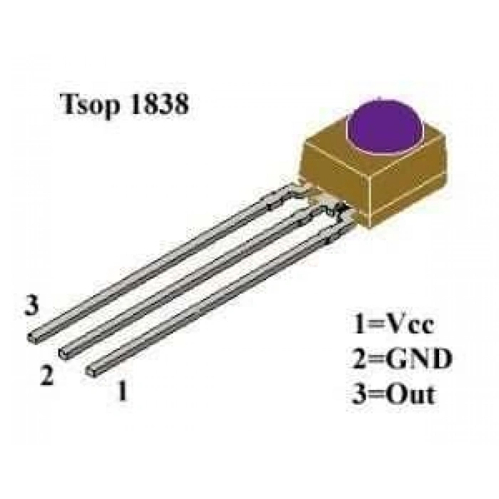 TSOP1838 38 KHz IR Alıcı