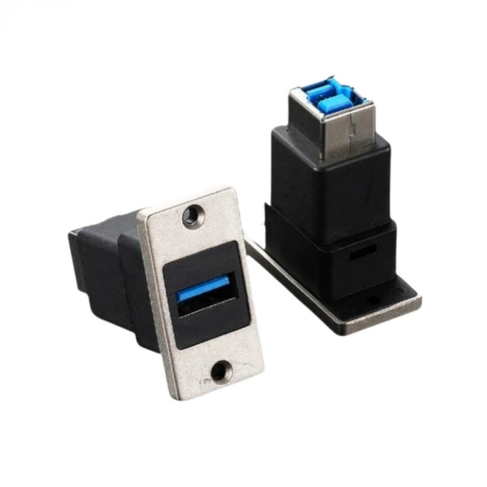 USB 3.0 A Dişi - USB 3.0 B Dişi Panel Tipi Konnektör - SUSB3.0-AB-C
